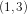 (1,3)