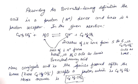 According to Bronsted-Lowering definition the acid is a proton 1 H+) donor and base is a proton acceptor. In the given reacti