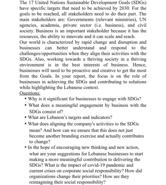 The 17 United Nations Sustainable Development Goals (SDGs) have specific targets that need to be achieved by 2030. For the go