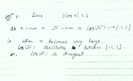 toihr as n since ow cos xl 51 yoo coolan) on [11] it when in becomes very large, COB (Sn) oscillates between [1,1]. Cos (sh)