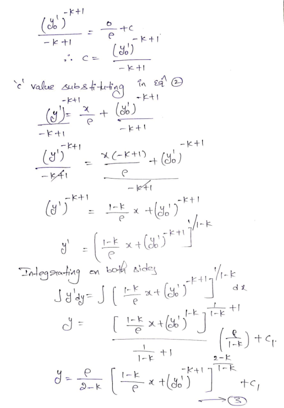 -K+1 (F)Oto -K +1 -K +1 i cz (yo) -K+1 substituting in ea ② è value oakti -K+I (9)= ētk+ + (%) -Kti -K+I (9) +1 -K sy. X