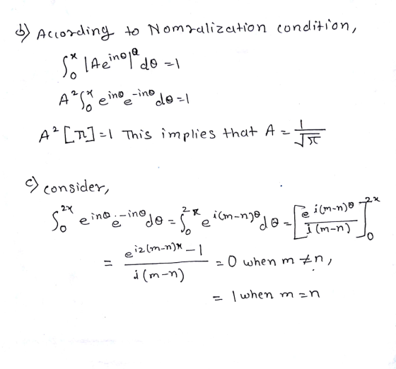 Auording to Nompalizati on condition Ae inojQ A* LT1- This implies hat A > consider, 2-% 0 i (m-n) - when m -n