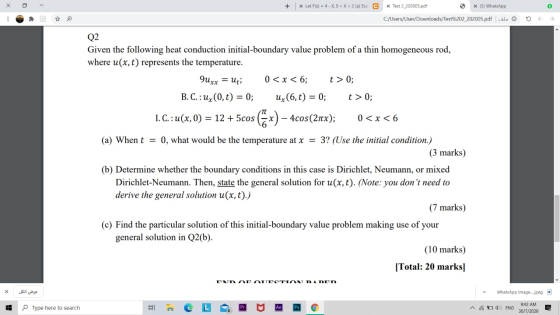 Х + X Let F(x) = 4 - XO < X < 2 (a) Exp с X Test 2_202005.pdf 5 X (5) WhatsApp ... C:/Users/User/Downloads/Test%202_202005.pd