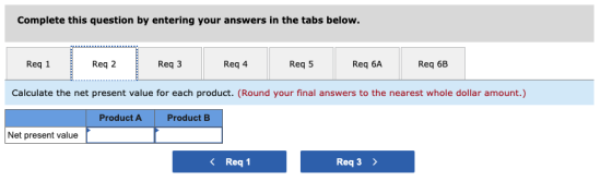 Complete this question by entering your answers in the tabs below. Req1 Reg 2 Req3 Reg 4 Req 5 Req 6A Req 6B Calculate the ne