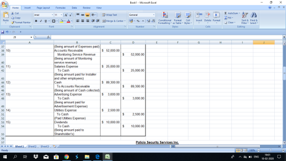 Book1 - Microsoft Excel - X © Home Insert Page Layout Formulas Data Review View Cut Copy Arial General 1 1 - 3 Autosum * LE P