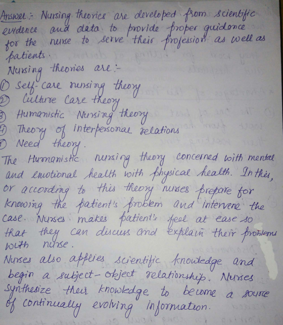 nswe Narsing huories are daveloped fAom scientfic 21사dence ana data, to onvida toper guidance for the nuse to serve theis rofesio Batients Nursing tñeones are: Sel care nunsing the as well as ory Humanistic sing heor The 1 interest nal_ velations Need theo The Humaniste nuxing the DX concerned toith monta and euotional ealth oith Anical eatth. In th or acerdny this heey nnses prepore for knewng the patents proemand intervere the Caseuses makas batientk eal at ease to Rat theg can and can discus and explain their probtem Nnses also atHve sentitc knowkdge and begin a subject- okject relaton syrithesize thei knopedge to beame 猷continuall tuxes a soue evolvina in lormation