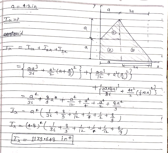 a-4.8in a 29 I=2 a centroald Dot = Ilat Iza & Iza a (2) K 29 2 a.a3 36 2 20 BG at fa+g3 } +49a}+atas zaxzad + 48*(free)} a