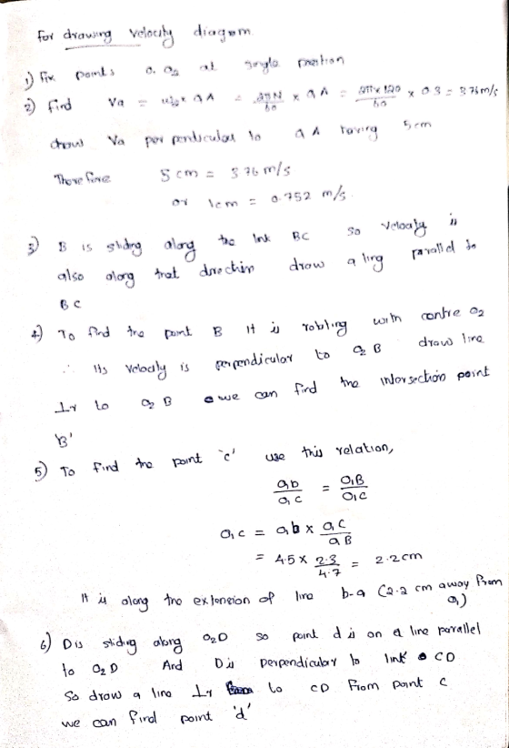 for drawing Velocity diagom Pouls X 0397ms per pin belo to raving Some 5.76 m/s 0.752 ms There Cae so velocity ling paralld