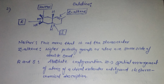 Neithes 2) -alkene Neither Tis means thut t not khe stereocentes zalkene Higher pe riont oloub ke berd orgl nemical es cxiptien