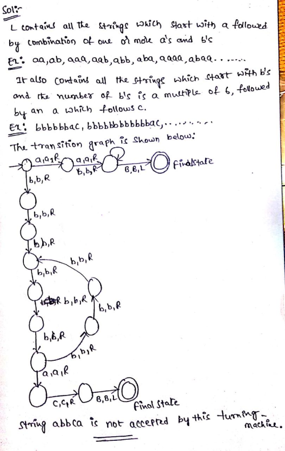 CURSULA Sol: L contains all the strings which start with a followed by combination of one or more as and bs El: an, ab, qaa