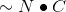 \sim N\bullet C