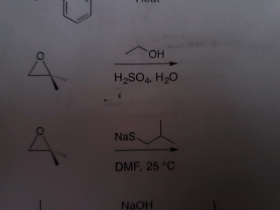 OH H2SO4 H20 Nas DMF, 25 °C NaOH