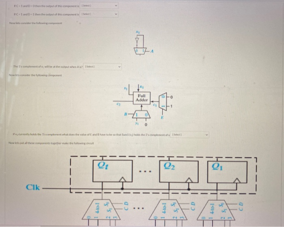IC-1 and D-Othen the output of this component is [Select] C-1 and D-I then the output of this component is Select Now lets co