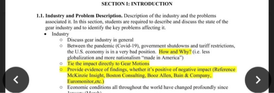 SECTION I: INTRODUCTION 1.1. Industry and Problem Description. Description of the industry and the problems associated it. In