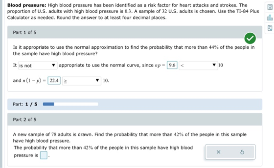 Blood pressure: High blood pressure has been identified as a risk factor for heart attacks and strokes. The proportion of U.S