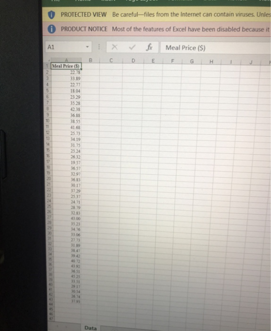 O PROTECTED VIEW Be careful-files from the Internet can contain viruses. Unles PRODUCT NOTICE Most of the features of Excel h