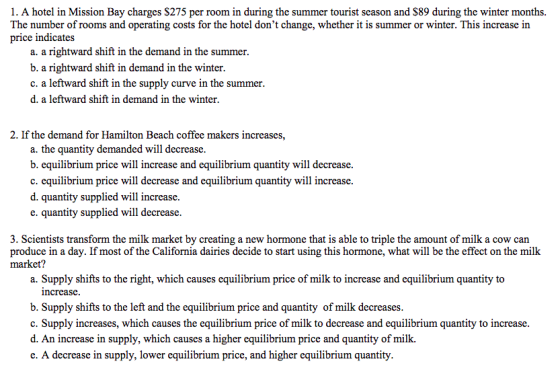 1. A hotel in Mission Bay charges $275 per room in during the summer tourist season and $89 during the winter months. The num