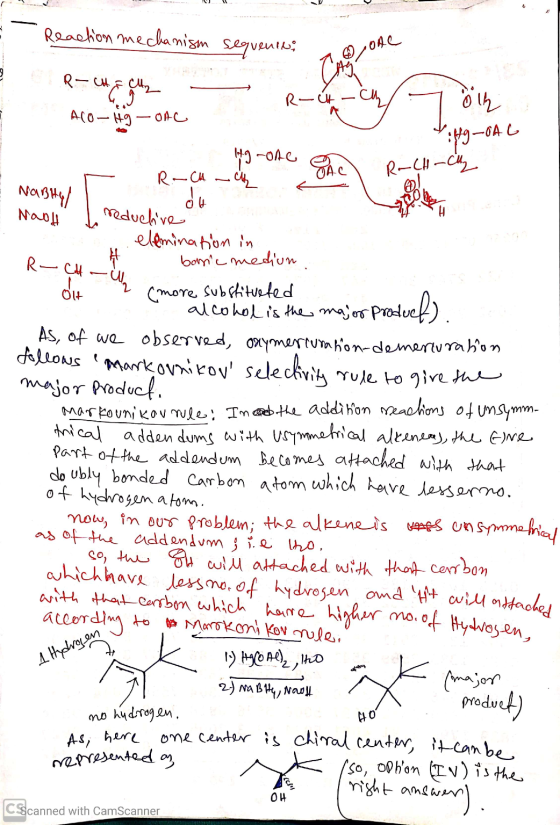 - Reaction mechanism sequentes; a one R-CHEC R-Ct-ch/ Alo-Hi-one - 7 öll 449-01 Ch 4:49-040 R-ci-cay SAC R-CA menul NaBty du