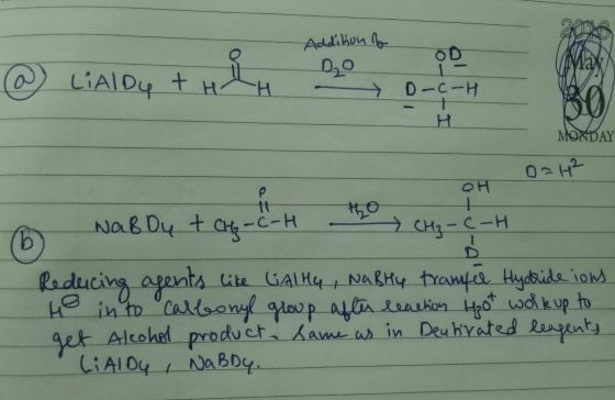 Addlikou OD Мәх LIAIO4 t D-C-H B0 MONDAY OH tt Nab Dy t .CH-C-H 7 CH3-C-H Reducing apents ite GALK4+NakH trampa tybide iond h