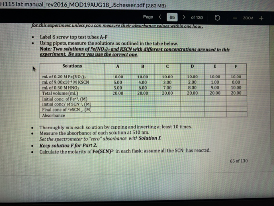 H115 lab manual_rev2016_MOD19AUG18_JSchesser.pdf (2.82 MB) Page < 65 > of 130 Tortas experiment unless you can measure their