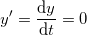 dt =0