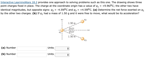 Interactive Learning Ware 18.2 provides one approach to solving problems such as this one. The drawing shows three point char
