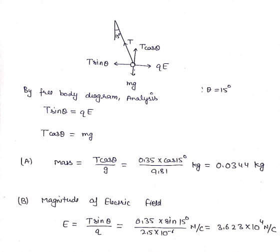 Tsine mg ㎏ = 0.0344 kg a81 B) Magnitud, 업 Elactic field