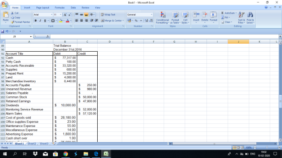 Book1 - Microsoft Excel - X Home Insert Page Layout Formulas Data Review View Cut Copy Arial ♡ General 1 - Wrap Text Merge &