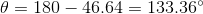 θ-180-46.64-133.36