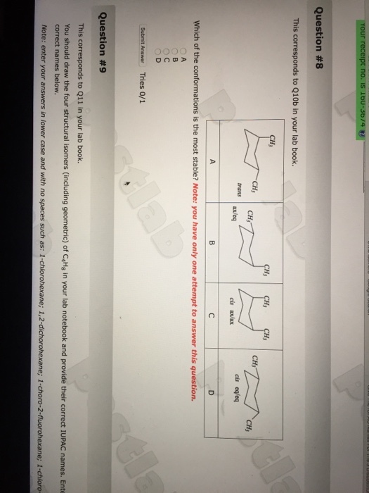 This corresponds to Q10b in your lab book. Which