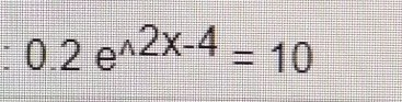 : 0.2 e 2x-4 - 10