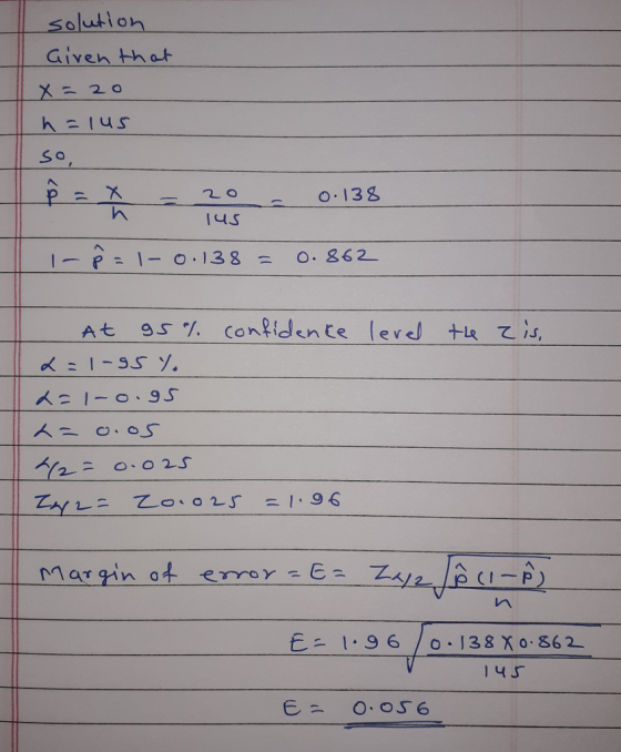 solution Given th at 人を1 us So o.138 lus 匕ニ 1.96 /o. I38Xo·862- 14 3