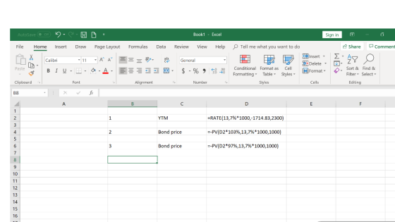 Book1 - Excel Sign in - AutoSave Of File Home H Draw : Page Layout 7 Comment Insert Formulas Data Review View Help Tell me wh