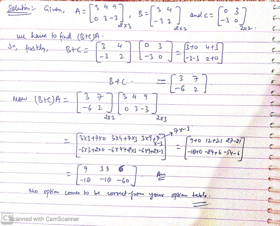 PRO Selain aivan A=(1-3]5.(?? andet 1932 2x we have to find (BreJA. 3 4 So, firstly, BtC = 3 1-3 2 3 to 4437 1-3 1-3-3 270 3