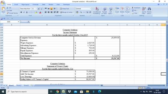 Cla computer solutions - Microsoft Excel Home Insert Page Layout Formulas Data Review View Developer (?) X х Σ AutoSum και *