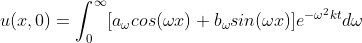u(x, 0) acos(wr)sin (wr)]e-ktdu