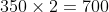 350 x 2700