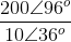 \frac{200\angle 96^{o}}{10\angle 36^{o}}