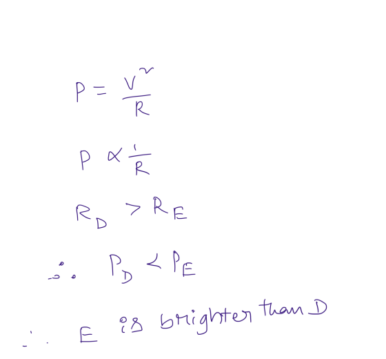 p= v R x له | ۔ Ro > RE 3. Pp <PE E E is brighter than D