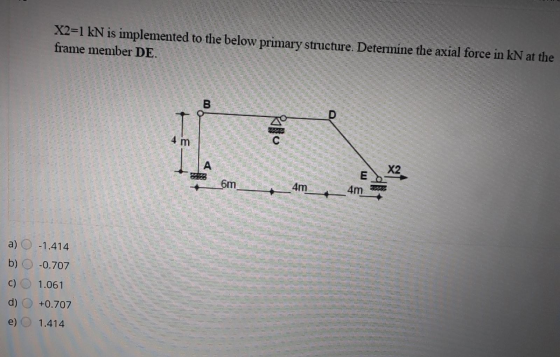 EL RE FELL TEL T ETEN INAU PALLID IEVAL EHF WHILE TE F UTET HET L EHET TREET HRNC il th X2=1 kN is implemented to the below p