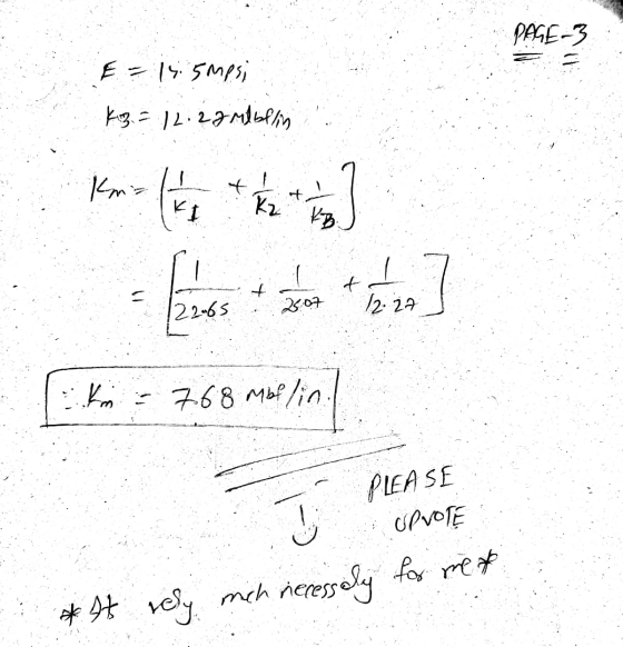 PAGE 3 = E = lsismesi kg = 12.22 mb belin - Kma 1 TE KI K2 f 22.65 2807 12.27 ko 7.68 Mbelin PLEASE UPVOTE *It rely mehnere m