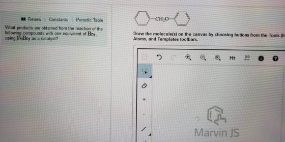 Review l Constants l Periodic Table CH20 What products are obtained from the reaction of the following compounds with one equ