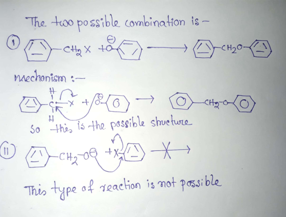 The oo posible combination ts mechanism :-- 5thi -the pasible shuehurtd Theo type af γ2action is mot Possible
