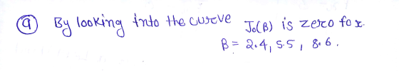 [y looking fndo He curve 116) s zero for IS zero fox. Jo(B)