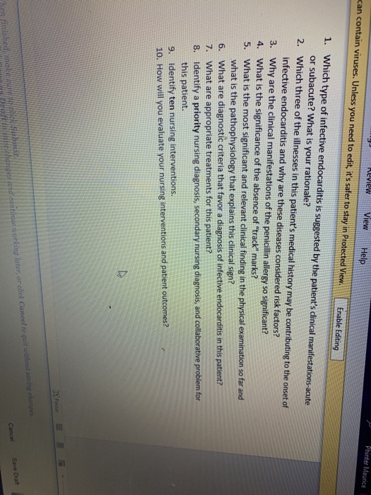Phinter Mar Phinter Maurice Review View Help can contain viruses. Unless you need to edit, its safer to stay in Protected Vi