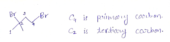 B By Cup is psómaviy carbon. Cz is tertiary carbon.