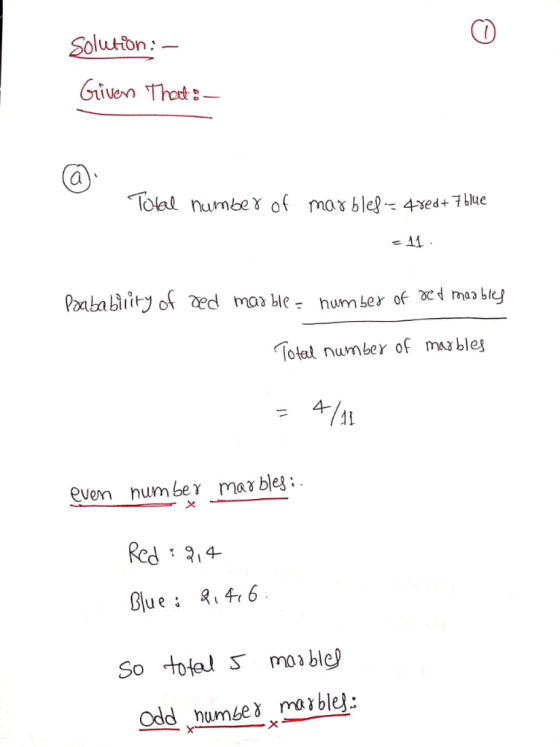 Solutbon uiin: Given Tot:- Totel number of ma ble 4- 4111 even number max bleg mo γ ble .: Odd numbe γ