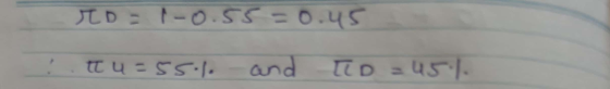 TD= -0.55-0.45 tu=55.1. and TiD = 45.1.