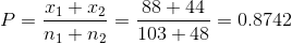p1288+44 n1+no 103+48 = 0.8742