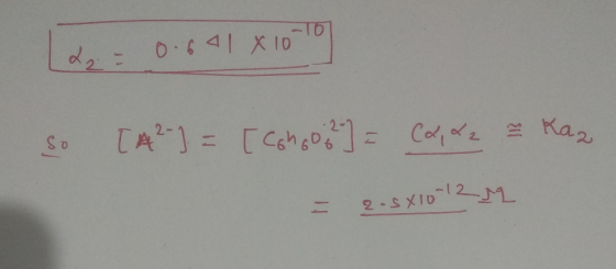2 0.541 X10-10) so [4²-] = [Coho og ] = Code = Kaz = 2-5X10-12 12